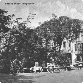 The post office found its first home at Raffles Place by Singapore River