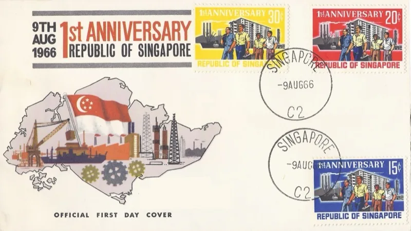 1st anniversary republic of singapore