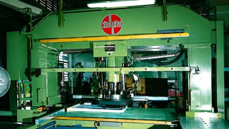 3. Die cutting printed sheets into individual covers.