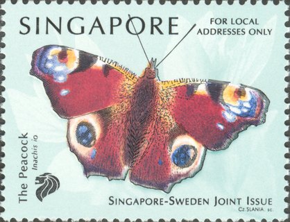 Singapore-Sweden Joint Issue - Butterfly