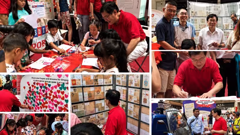 MINISTER OF FINANCE VISITS OUR BOOTH AT OUR TAMPINES HUB