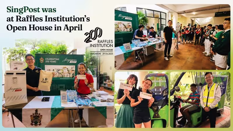 SingPost was at Raffles Institution’s Open House in April
