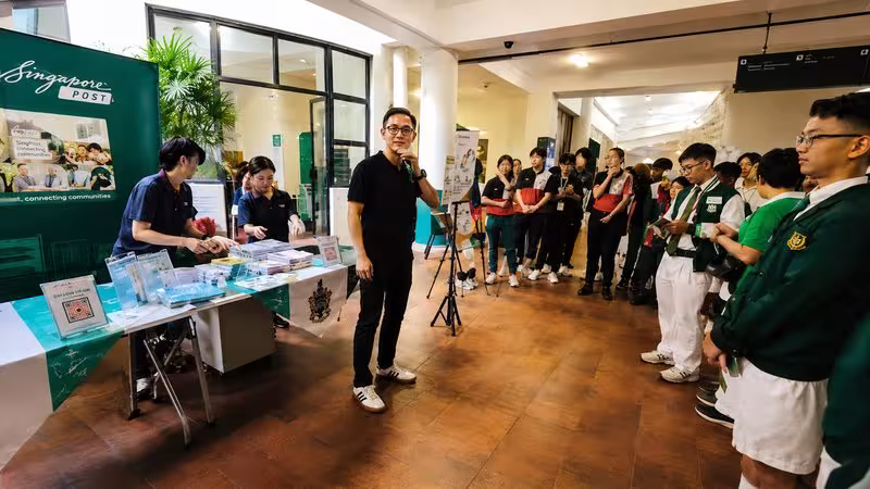 SingPost was at Raffles Institution’s Open House in April