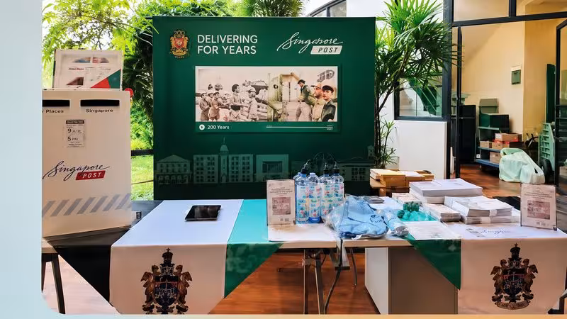 SingPost was at Raffles Institution’s Open House in April