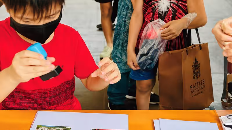 SingPost was at Raffles Institution’s Open House in April