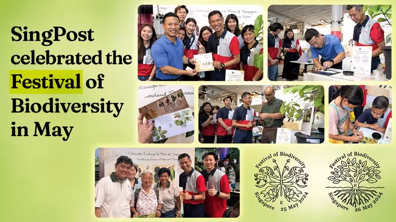 SingPost celebrated the Festival of Biodiversity in May