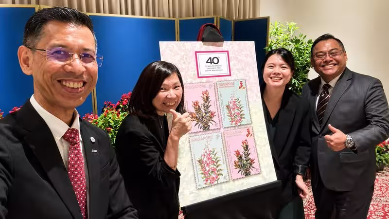 Official launch of commemorative stamps marking 40 years of strong diplomatic ties