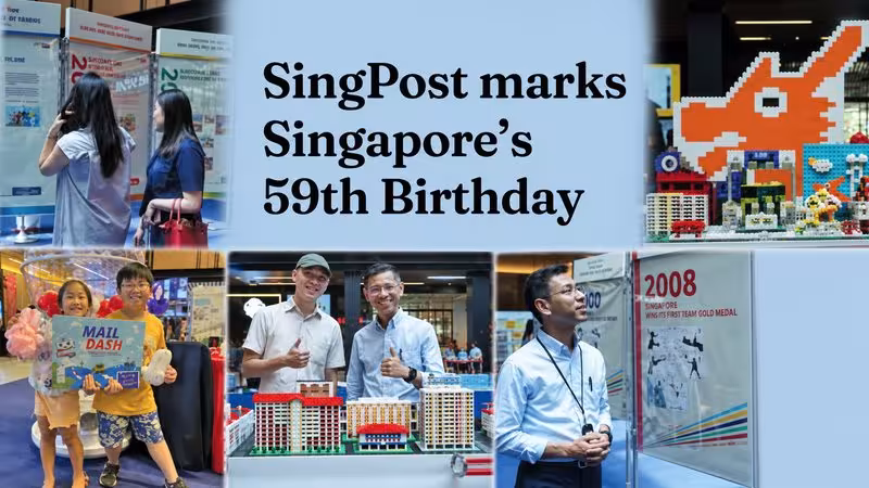 SingPost marks Singapore’s 59th Birthday