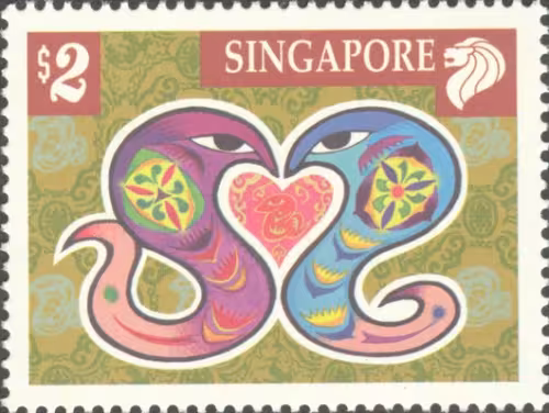 Zodiac Series - Snake Stamps